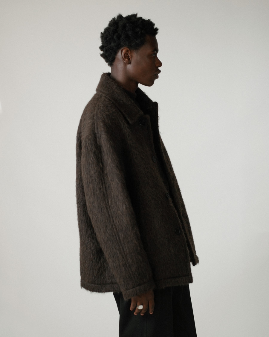 Homme | Manteaux Et Vestes | Filippa K | Seattle Hairy Coat Dark Brown
