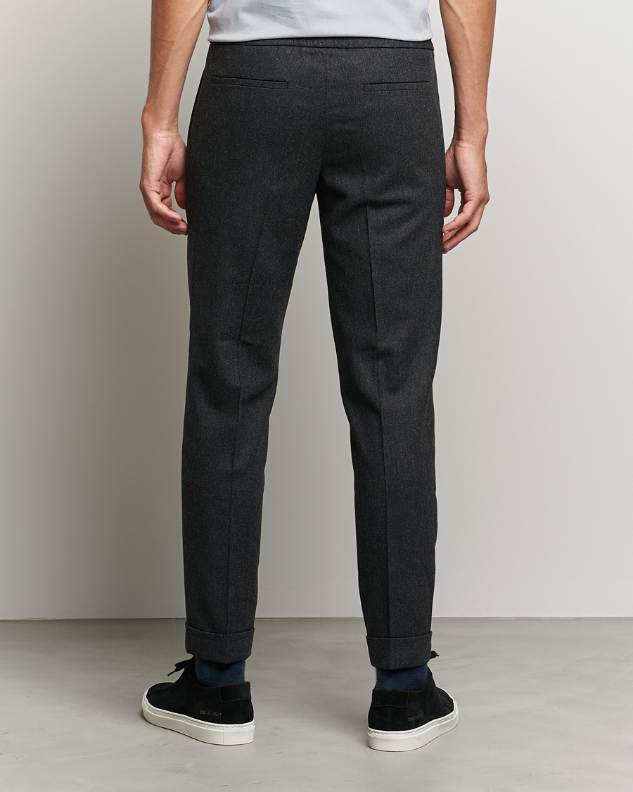 Homme | Pantalons | Filippa K | Terry Flannel Trousers Dark Grey Mel