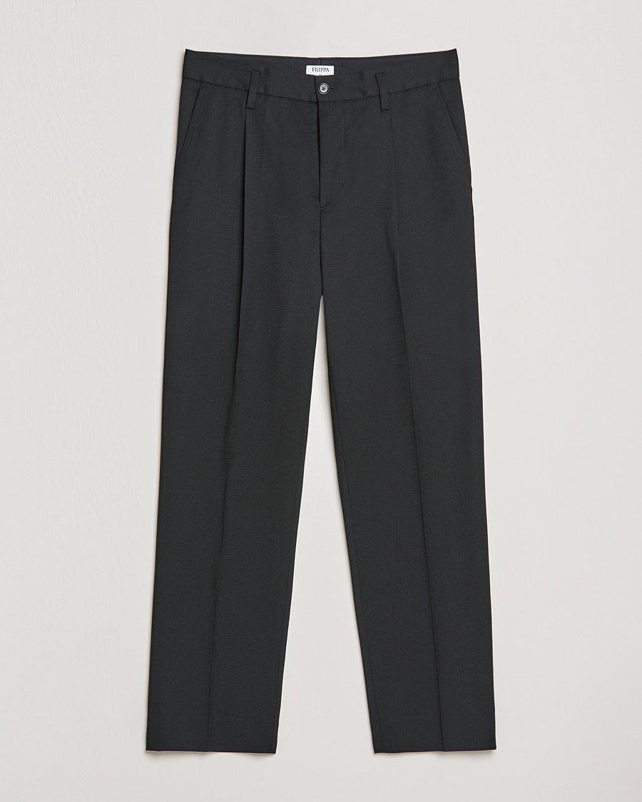 Homme | Pantalons | Filippa K | Samson Wool Trouser Black