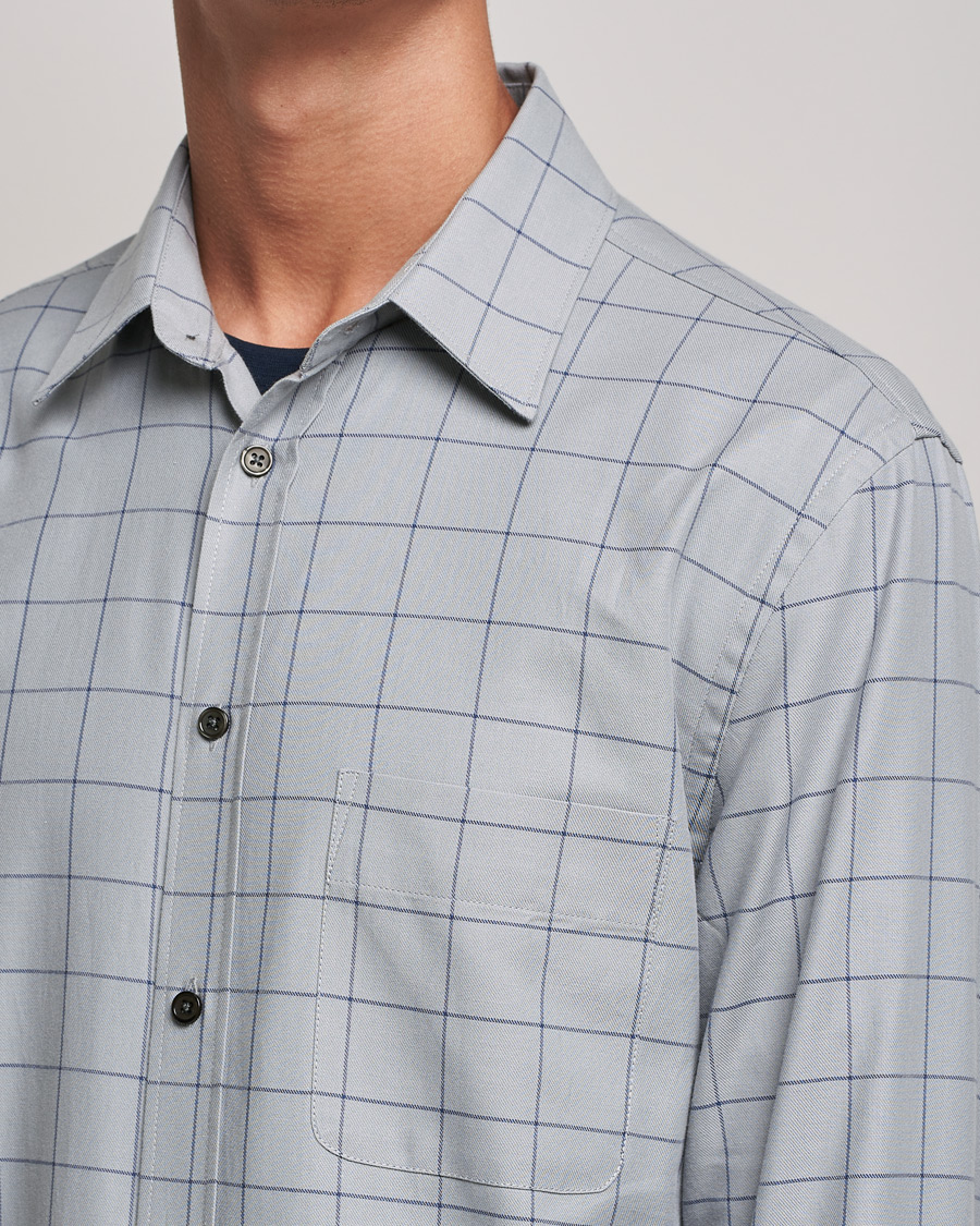 Homme | Chemises | Filippa K | Rob Checked Shirt Light Grey