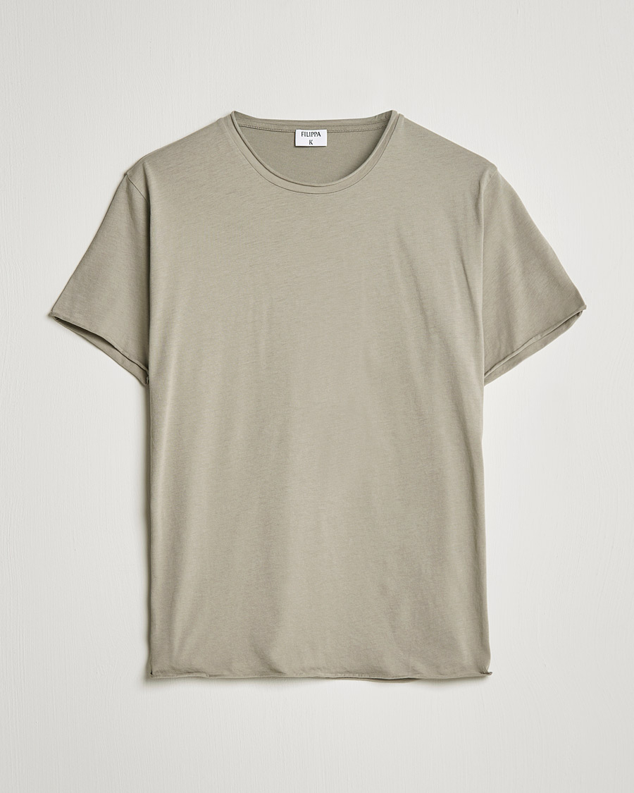 Homme | T-shirts | Filippa K | Roll Neck Tee Oyster Grey