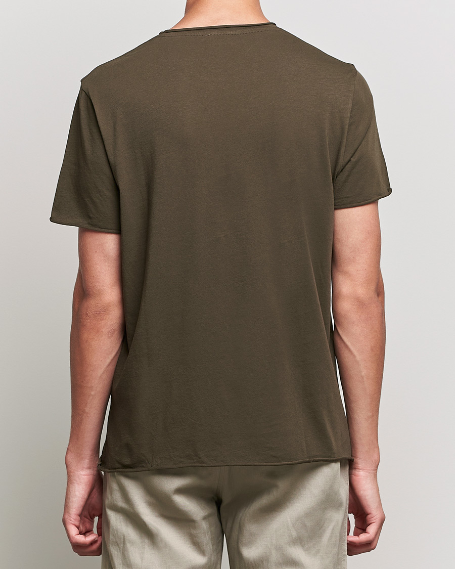 Homme | T-shirts | Filippa K | Roll Neck T-Shirt Dark Forest Green