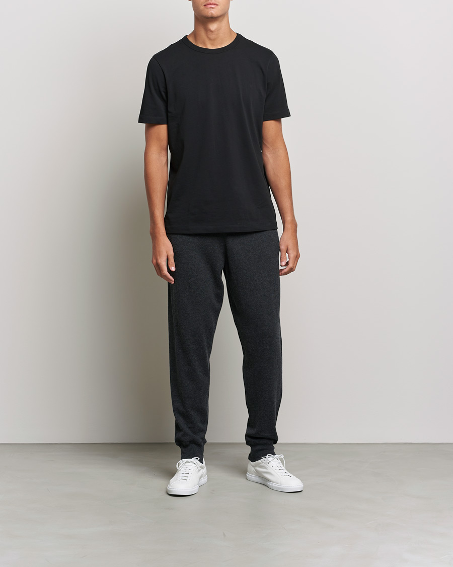 Homme | Pantalons | Filippa K | Hall Cotton Wool Trouser Antracite Melange