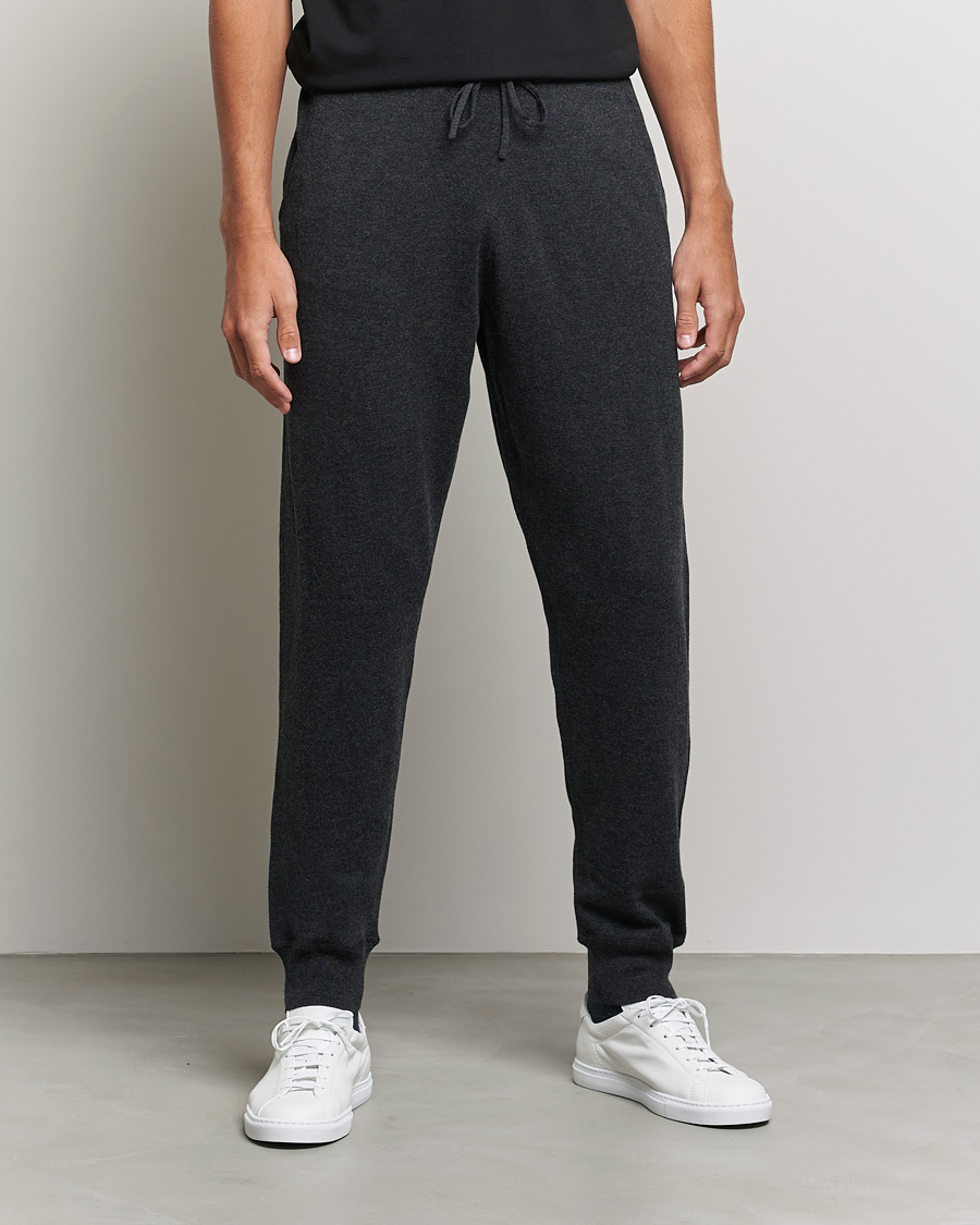 Homme | Pantalons | Filippa K | Hall Cotton Wool Trouser Antracite Melange
