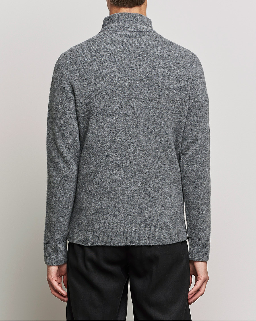 Homme | Pulls Et Tricots | Filippa K | Andrew Yak Zip Sweater Mid Grey Melange