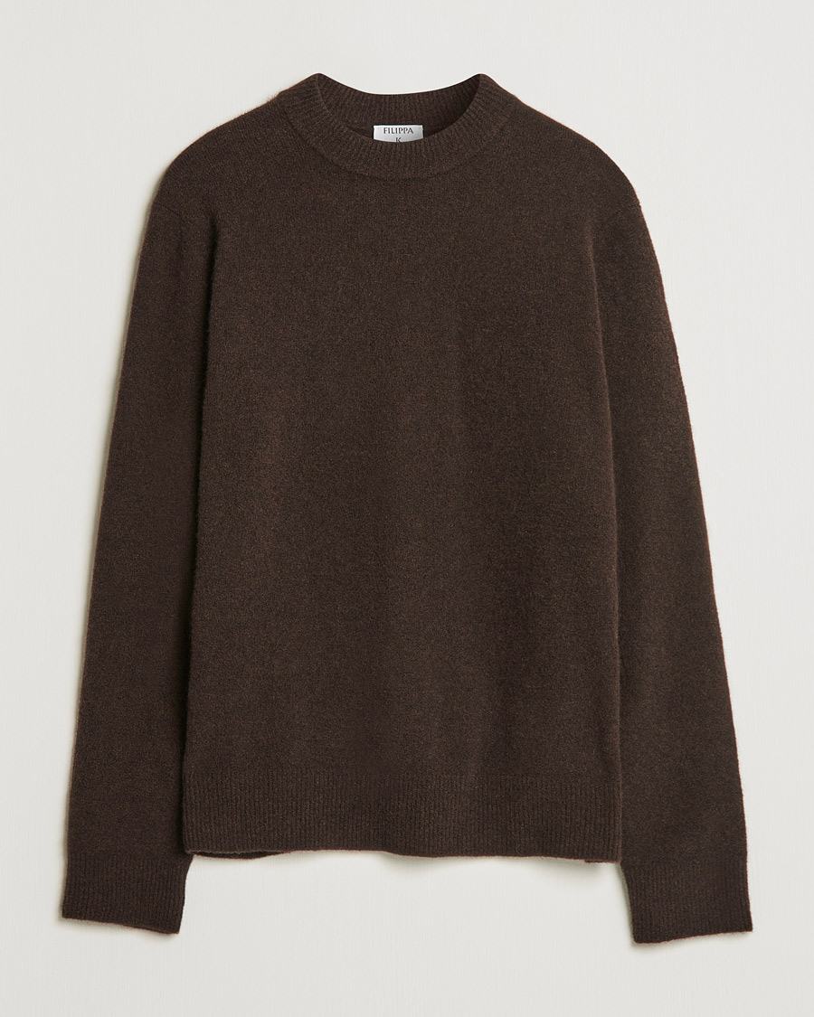 Homme | Pulls Et Tricots | Filippa K | Johannes Yak Sweater Ginger Brown