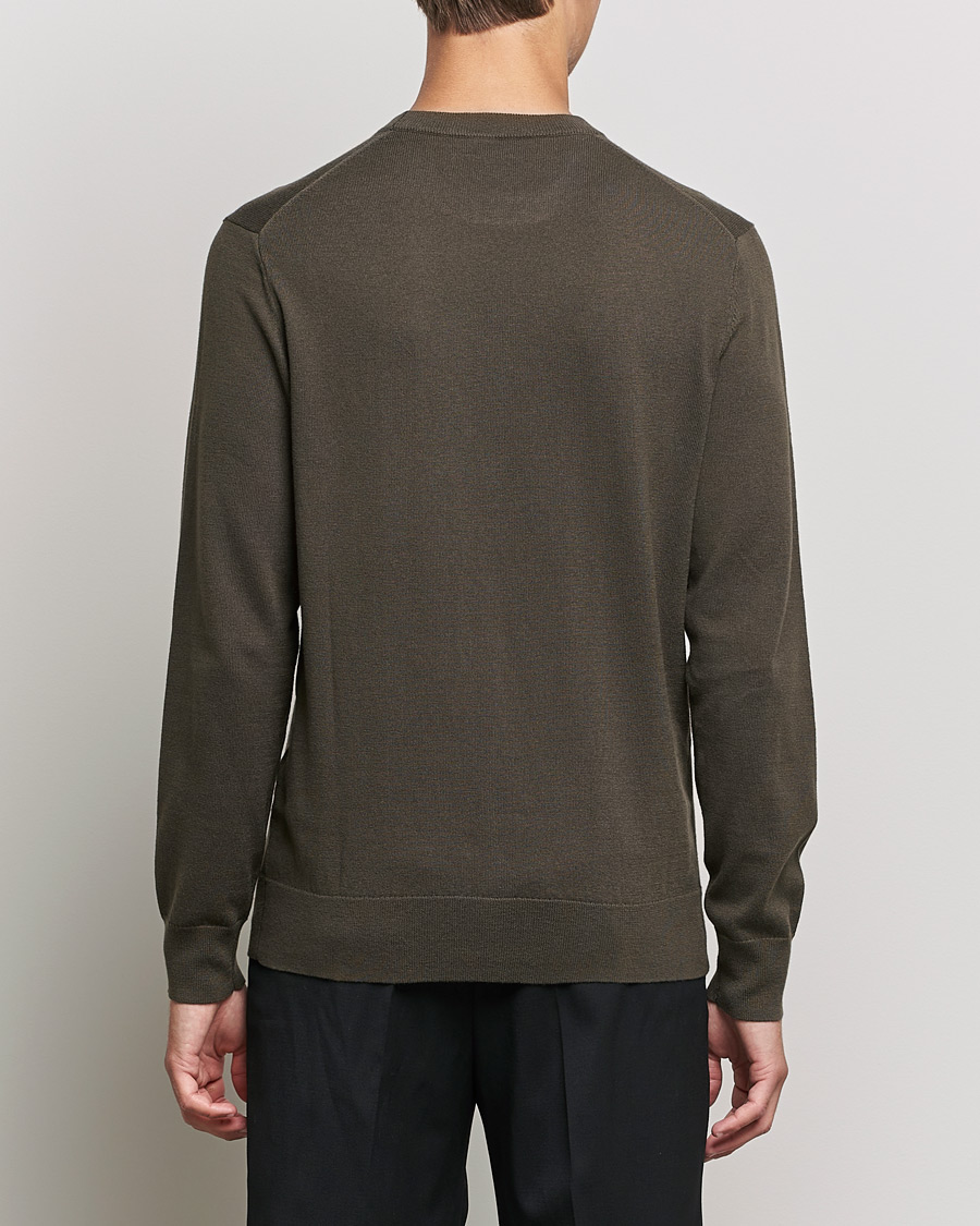 Homme | Pulls Et Tricots | Filippa K | Cotton Merion Sweater Dark Forest Green