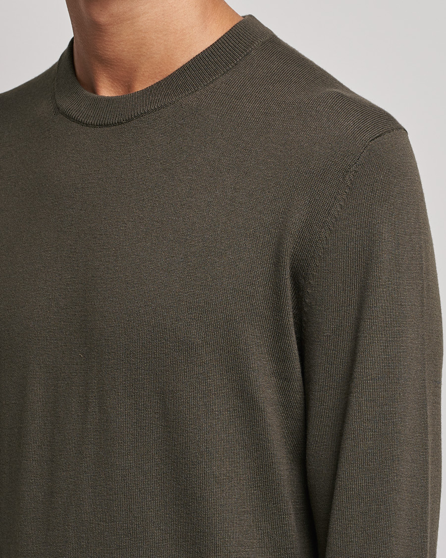 Homme | Pulls Et Tricots | Filippa K | Cotton Merion Sweater Dark Forest Green