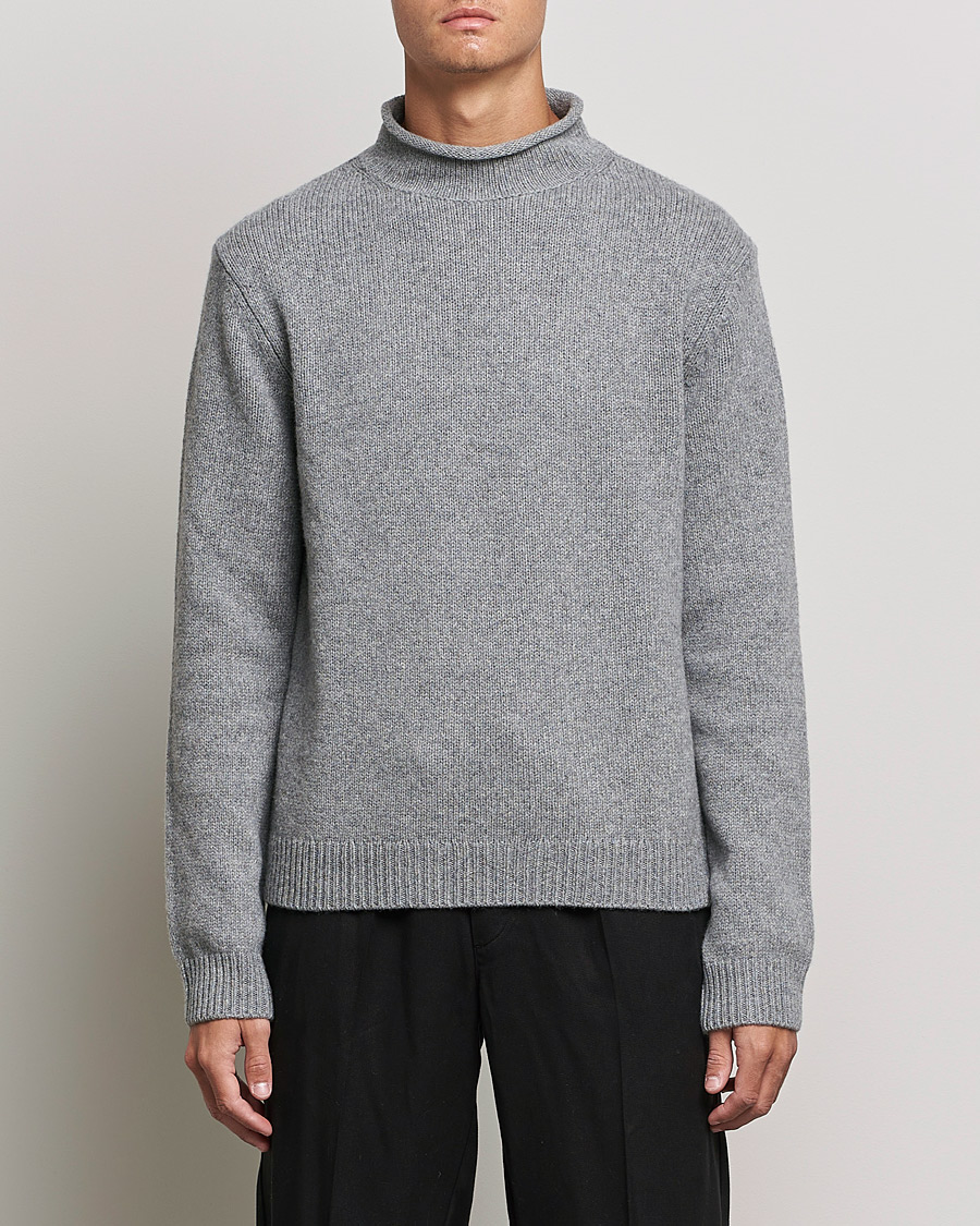 Homme | Pulls Et Tricots | Filippa K | Milo Wool Cashmere Sweater Mid Grey Melange
