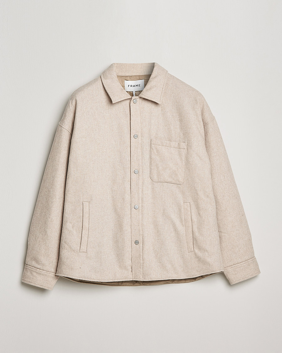 Homme | Chemises | FRAME | Warm Textured Wool/Cashmere Overshirt Deep Fog