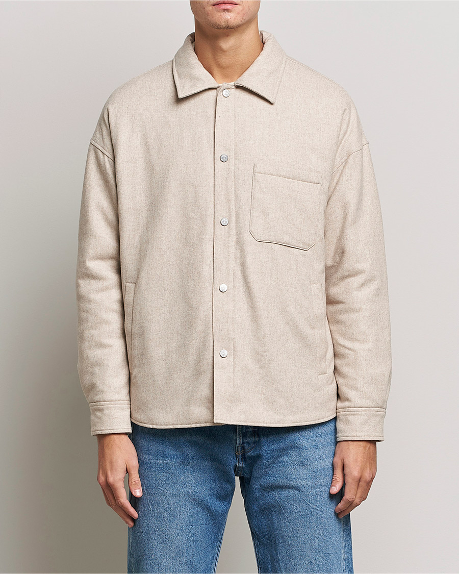 Homme | Chemises | FRAME | Warm Textured Wool/Cashmere Overshirt Deep Fog
