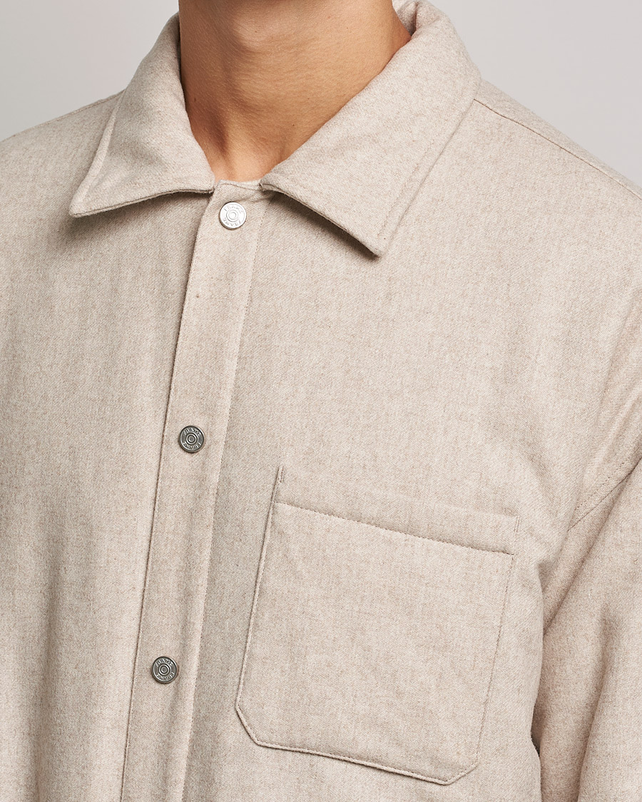 Homme | Chemises | FRAME | Warm Textured Wool/Cashmere Overshirt Deep Fog