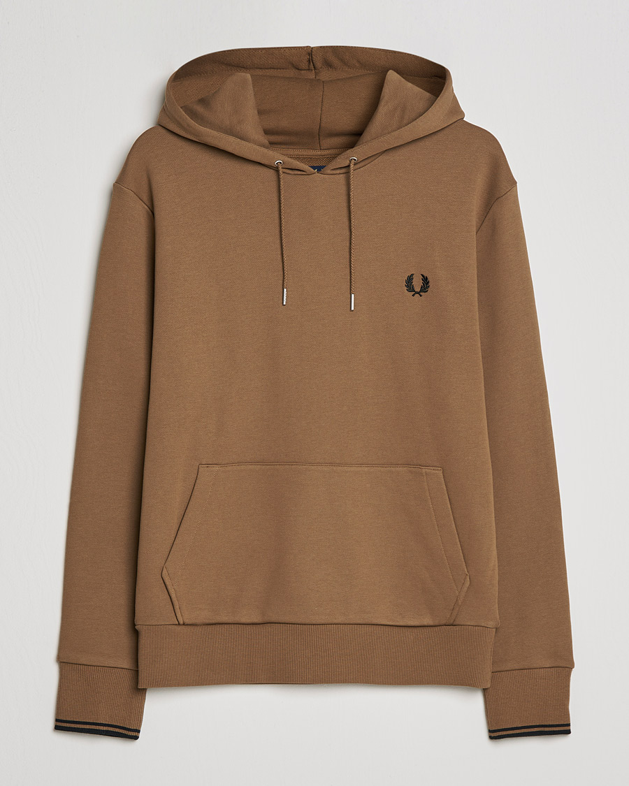 Homme | Pulls Et Tricots | Fred Perry | Twin Tipped Hooded Sweatshirt Shadded Stone