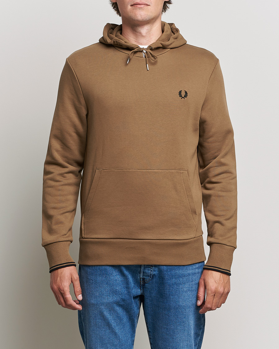 Homme | Pulls Et Tricots | Fred Perry | Twin Tipped Hooded Sweatshirt Shadded Stone