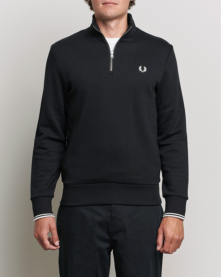 Homme | Vêtements | Fred Perry | Half Zip Sweatshirt Black