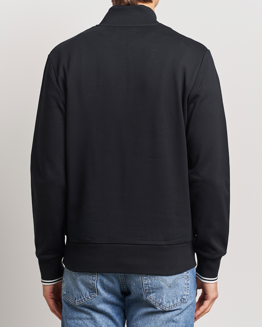 Homme | Pulls Et Tricots | Fred Perry | Half Zip Sweatshirt Black