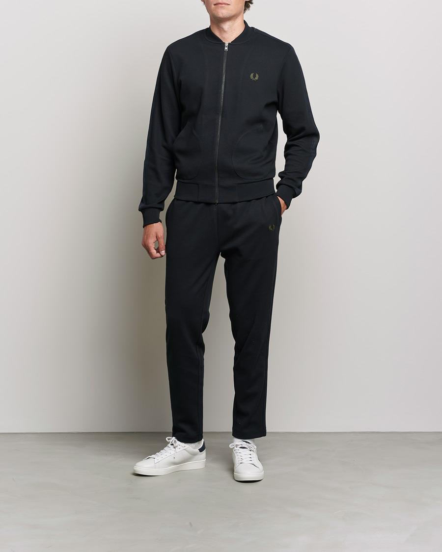 Homme | Pantalons | Fred Perry | Knitted Tapped Track Pant Black