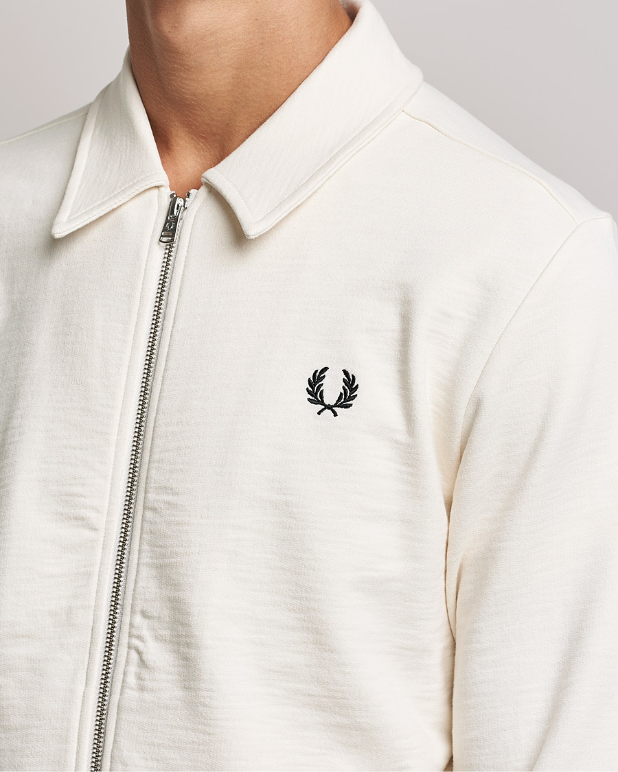 Homme | Pulls Et Tricots | Fred Perry | Zip Though Sweatshirt Ecru
