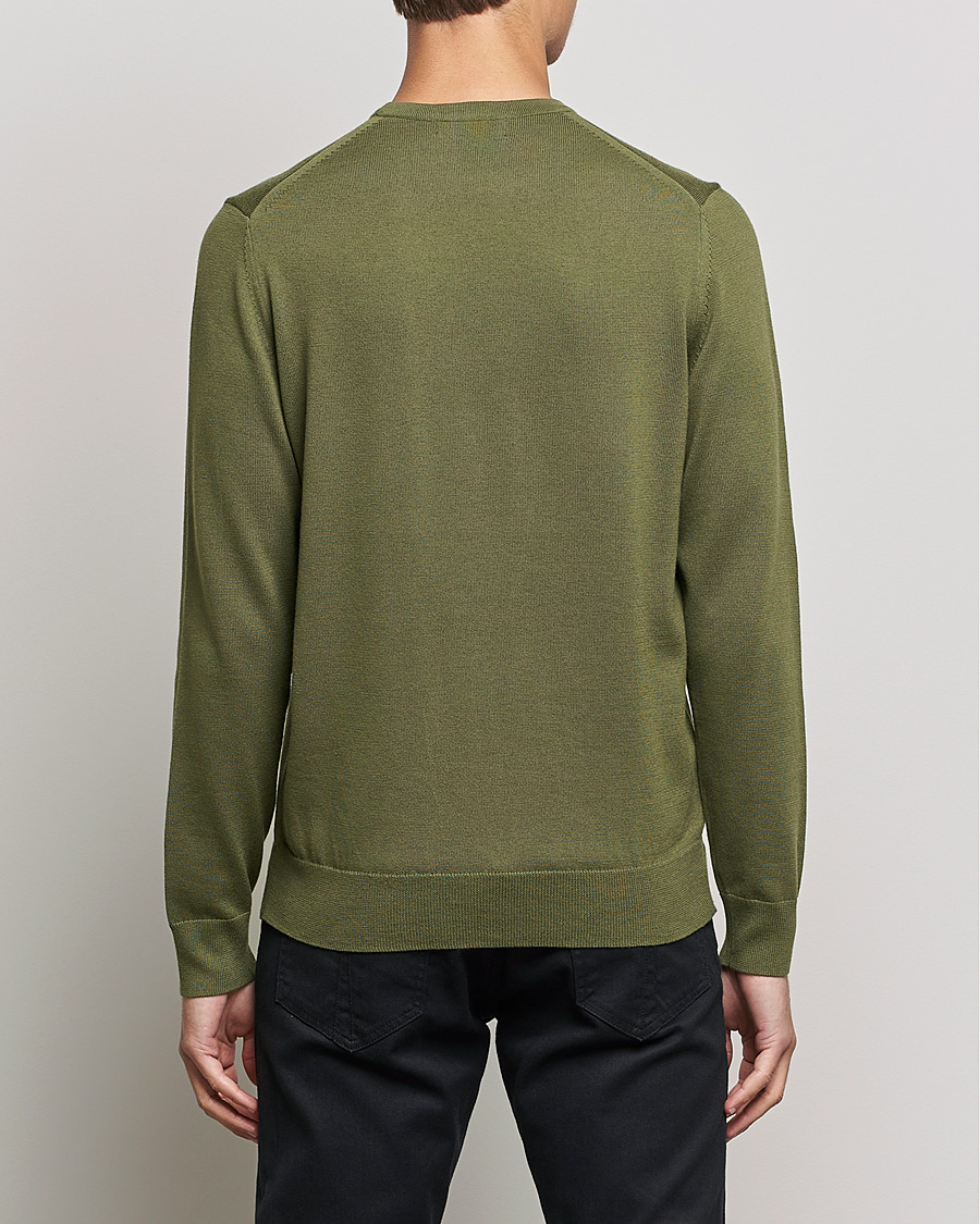Homme | Pulls Et Tricots | Fred Perry | Classic Crew Neck Jumper Uniform Green