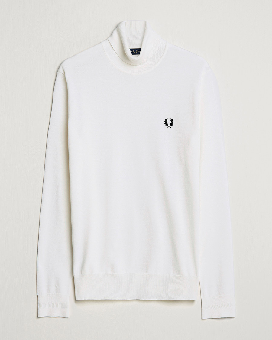 Homme | Pulls Et Tricots | Fred Perry | Roll Neck Jumper Snow White