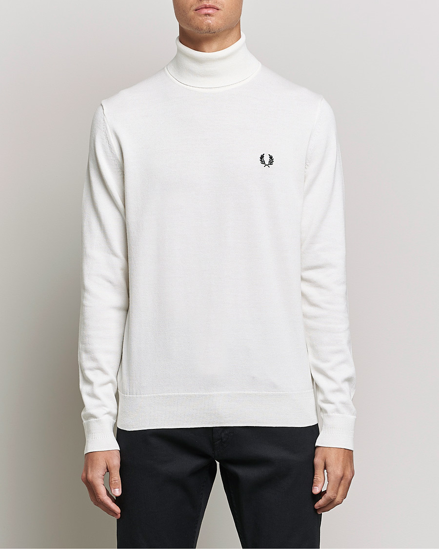 Homme | Pulls Et Tricots | Fred Perry | Roll Neck Jumper Snow White
