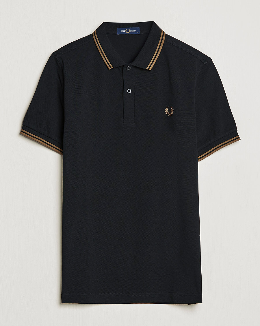 Homme | Polos | Fred Perry | Twin Tipped Shirt Black