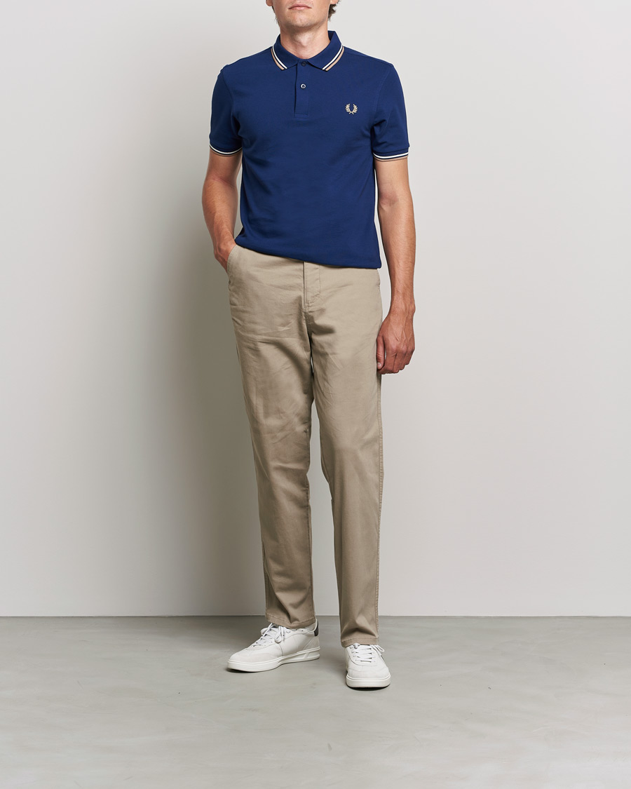 Homme | Polos | Fred Perry | Twin Tipped Shirt Navy