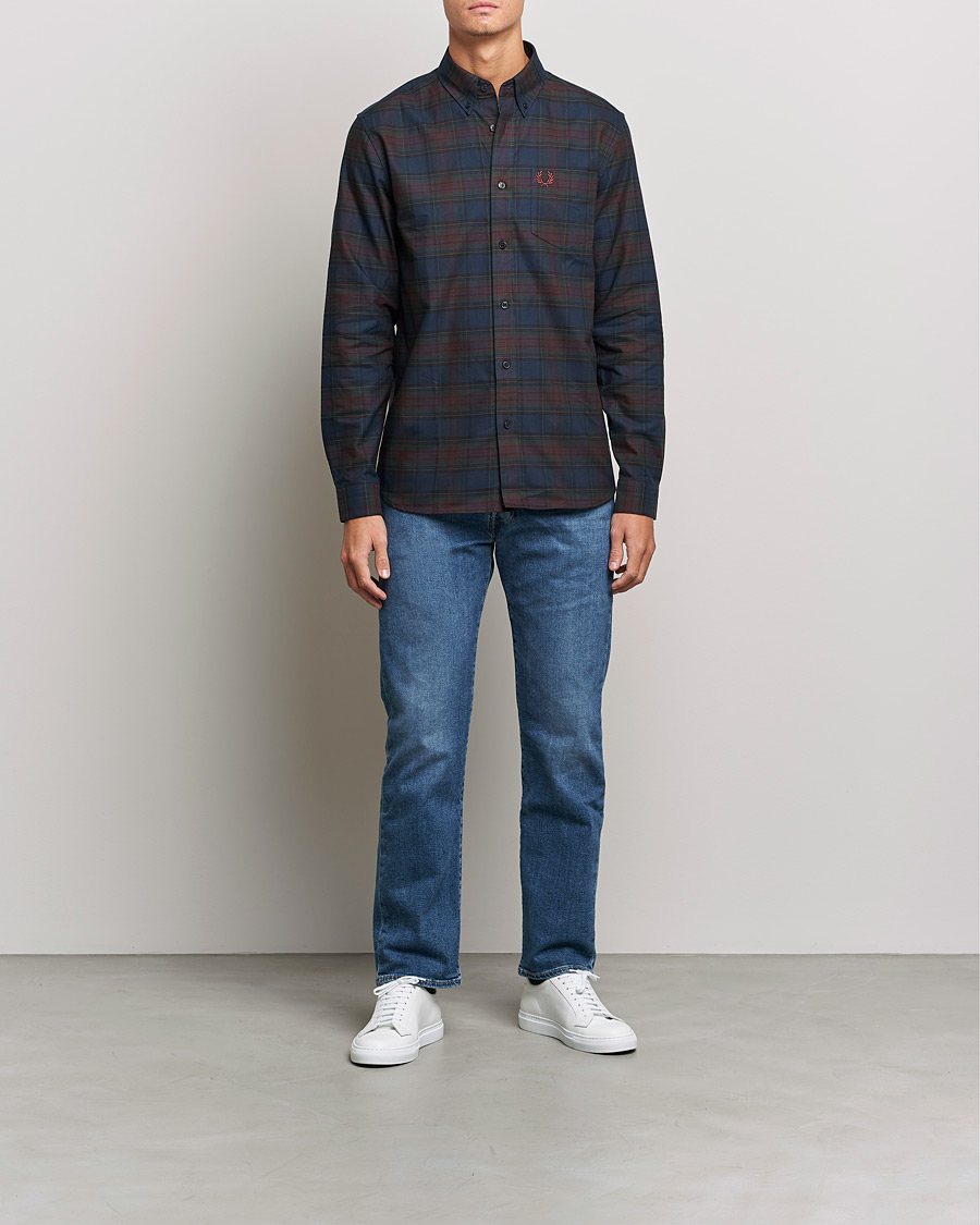 Homme | Chemises | Fred Perry | Tartan Shirt Navy