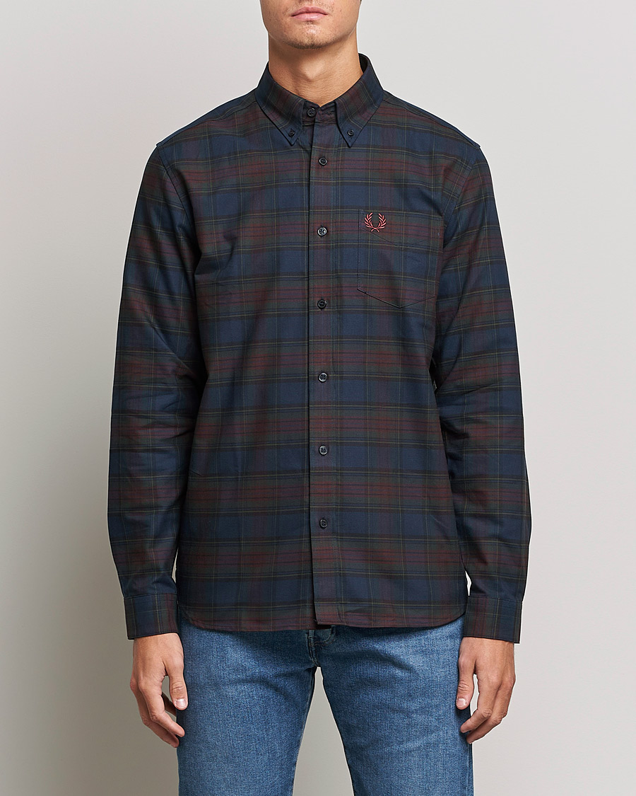 Homme | Chemises | Fred Perry | Tartan Shirt Navy