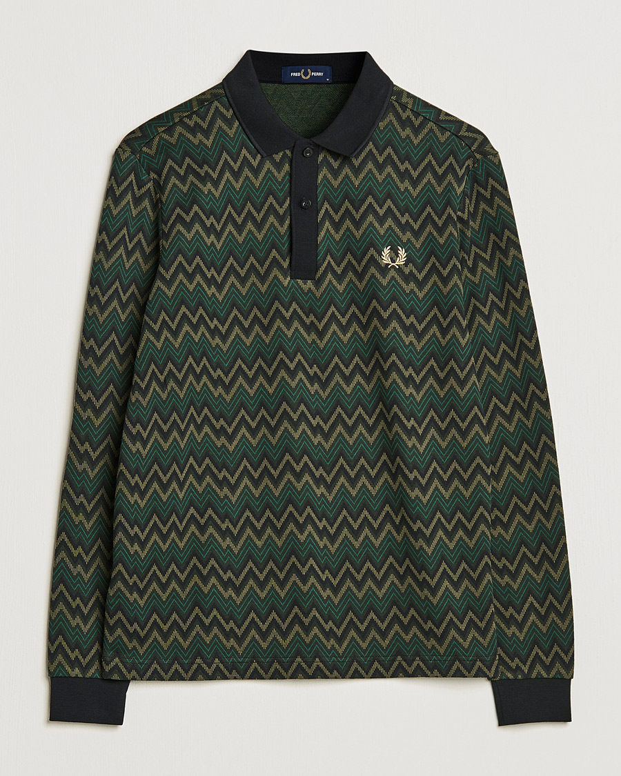 Homme | Pulls Et Tricots | Fred Perry | Jaquard Polo Shirt Night Green