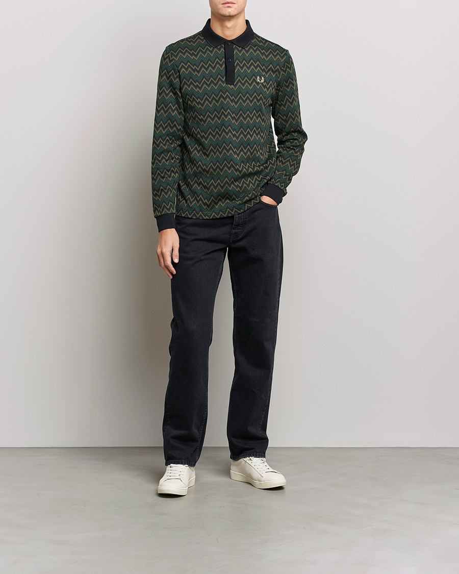 Homme | Pulls Et Tricots | Fred Perry | Jaquard Polo Shirt Night Green