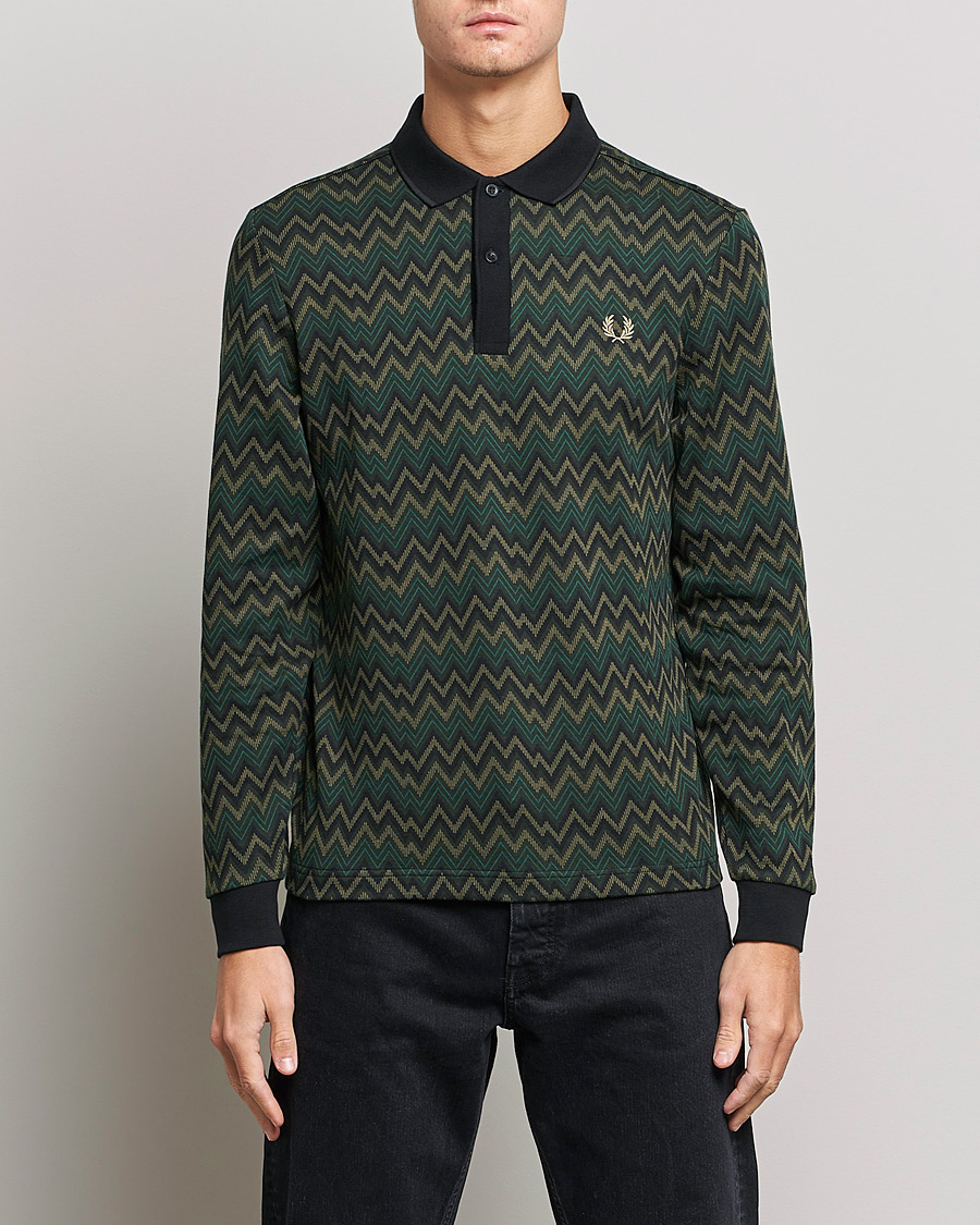 Homme | Pulls Et Tricots | Fred Perry | Jaquard Polo Shirt Night Green