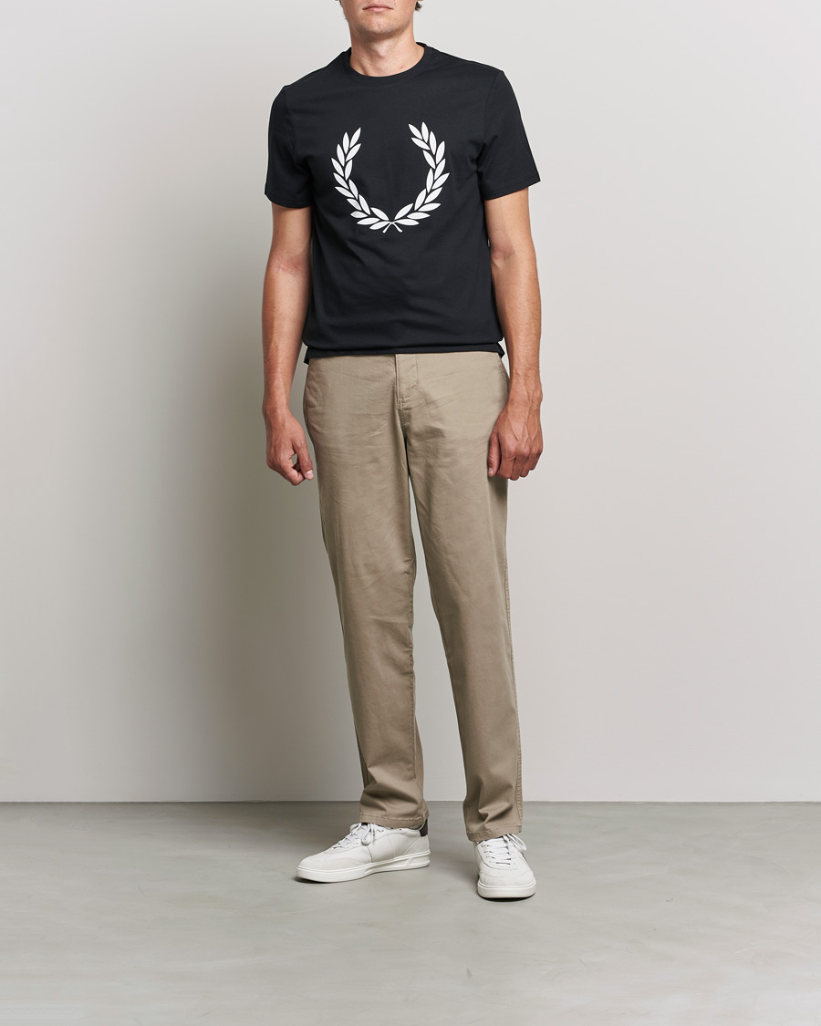 Homme | T-shirts | Fred Perry | Laurel Wreath T-Shirt Black