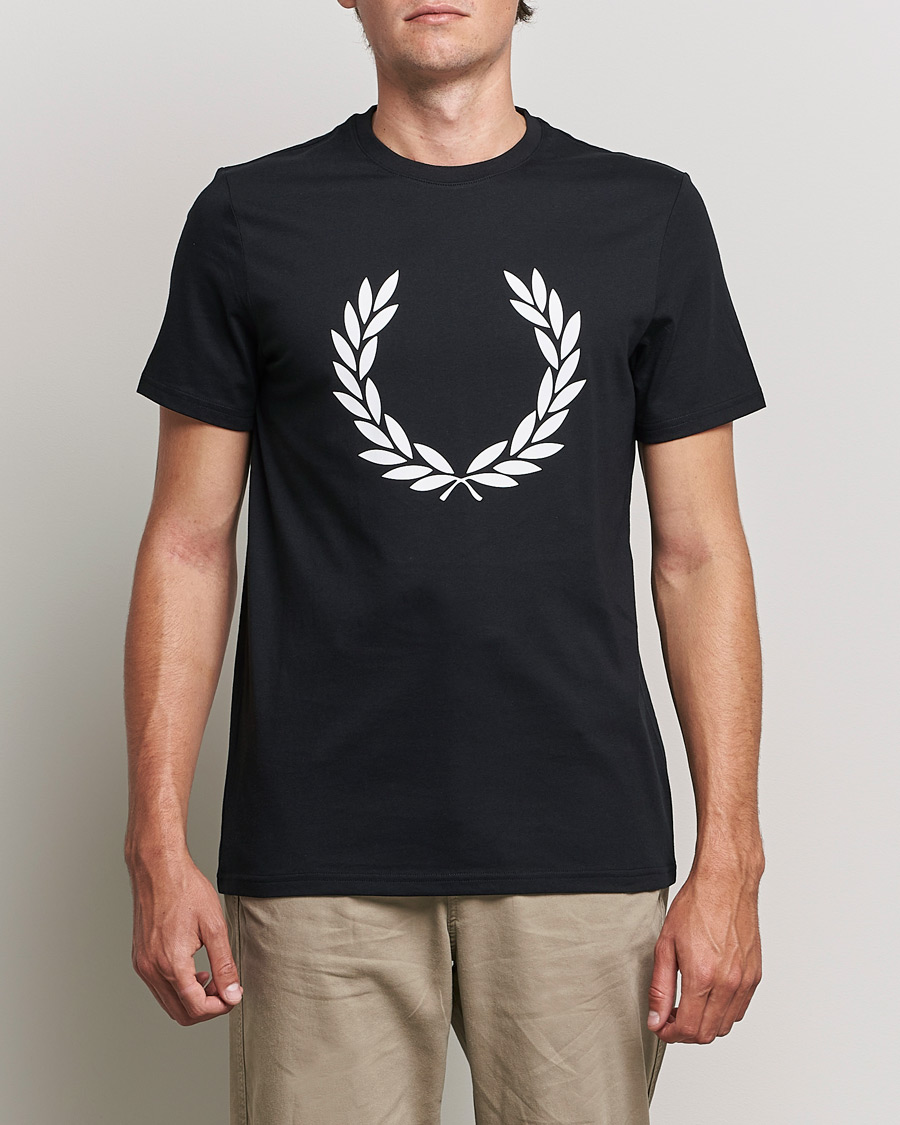 Homme | T-shirts | Fred Perry | Laurel Wreath T-Shirt Black