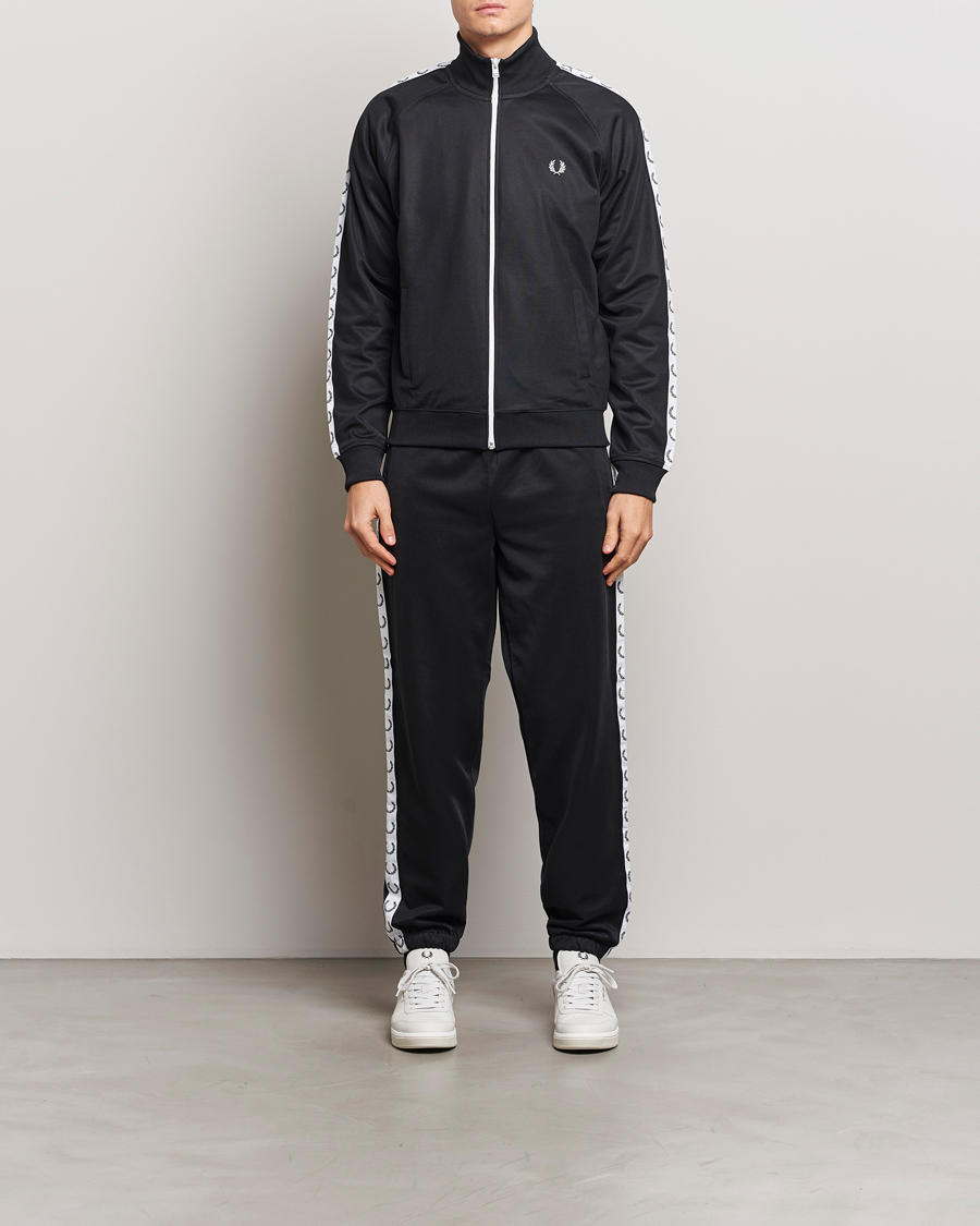 Homme | Pulls Et Tricots | Fred Perry | Taped Track Jacket Black