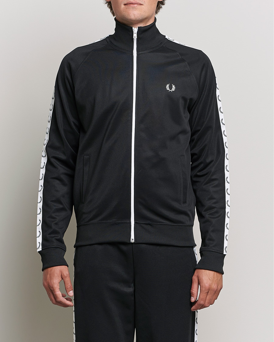 Homme | Pulls Et Tricots | Fred Perry | Taped Track Jacket Black