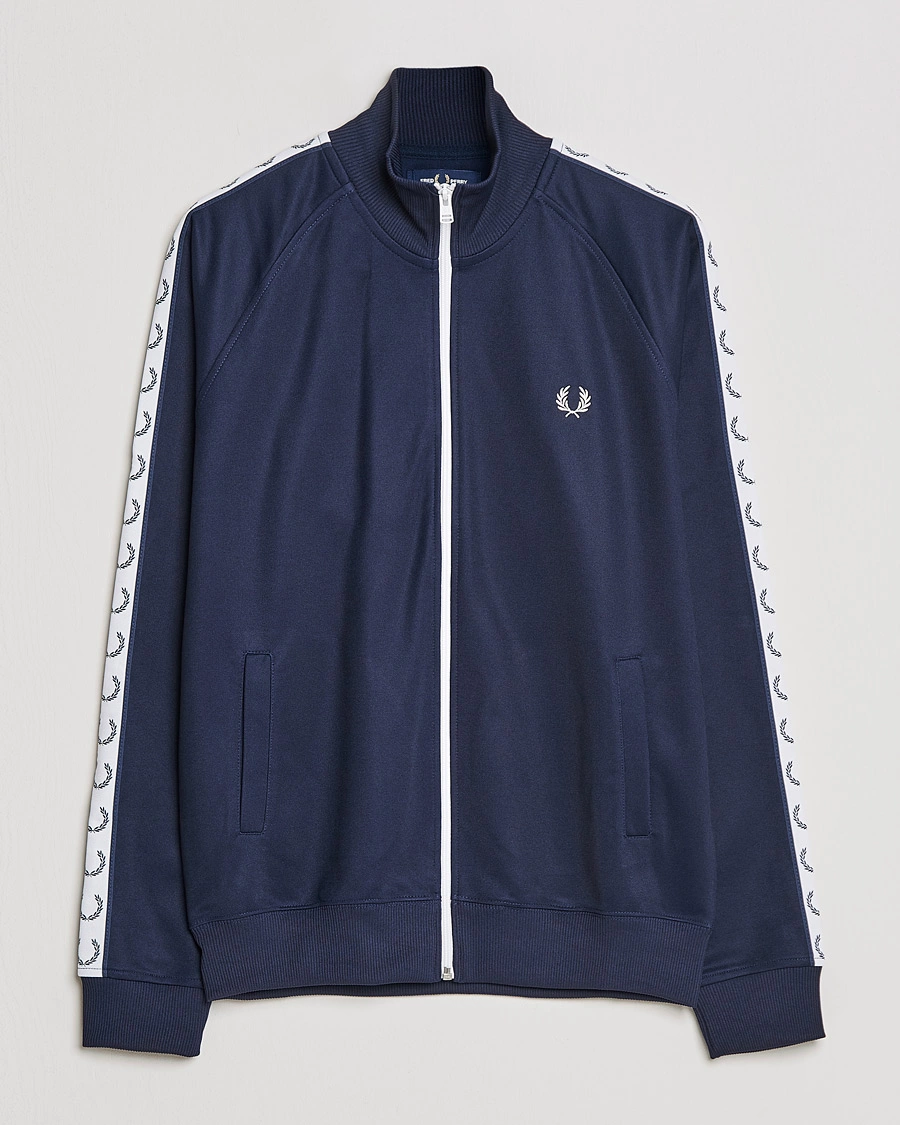 Homme | Pulls Et Tricots | Fred Perry | Taped Track Jacket Carbon blue