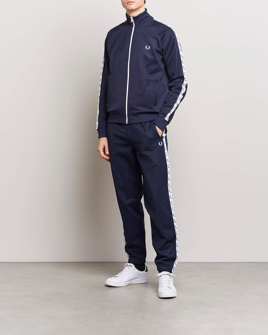 Homme | Pulls Et Tricots | Fred Perry | Taped Track Jacket Carbon blue