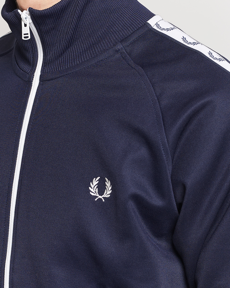 Homme | Pulls Et Tricots | Fred Perry | Taped Track Jacket Carbon blue