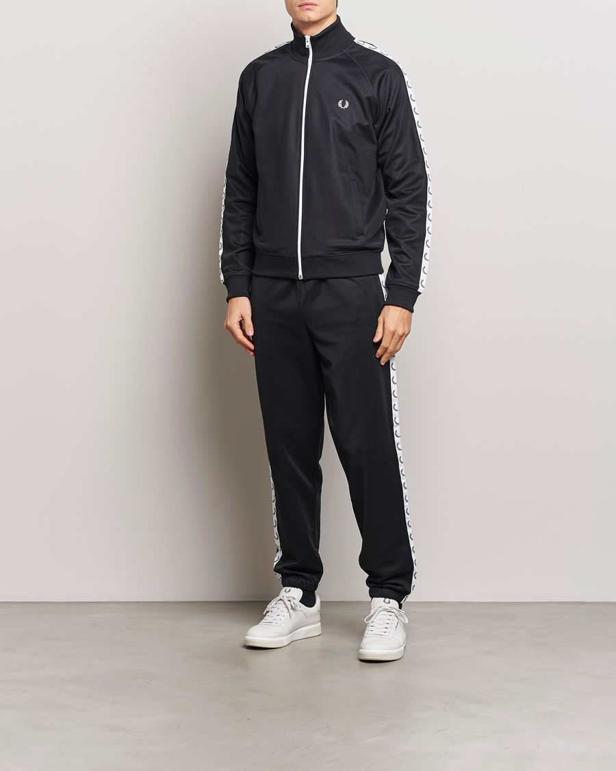 Homme | Pantalons | Fred Perry | Taped Track Pants Black