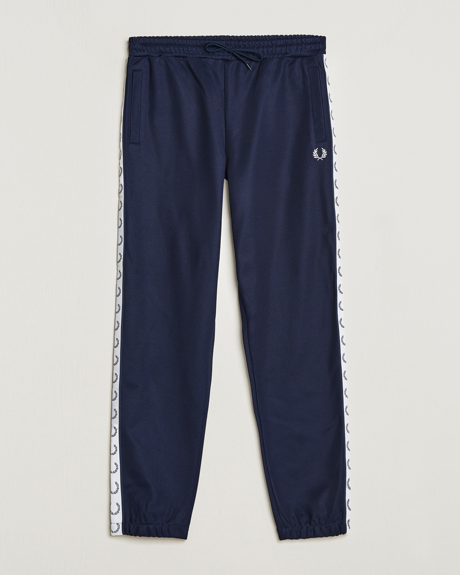 Homme | Pantalons | Fred Perry | Taped Track Pants Carbon blue