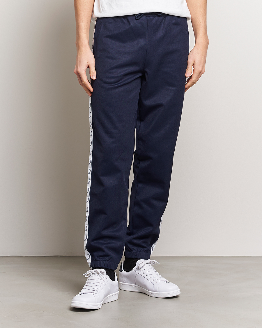 Homme | Pantalons De Jogging | Fred Perry | Taped Track Pants Carbon blue