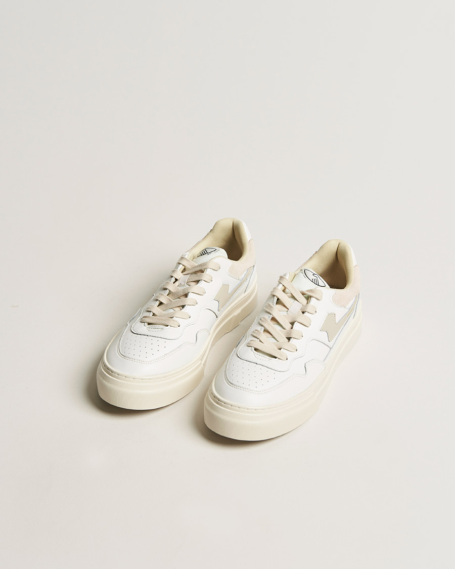 Homme | Stepney Workers Club Pearl S-Strike Leather Sneaker White Putty | Stepney Workers Club | Pearl S-Strike Leather Sneaker White Putty