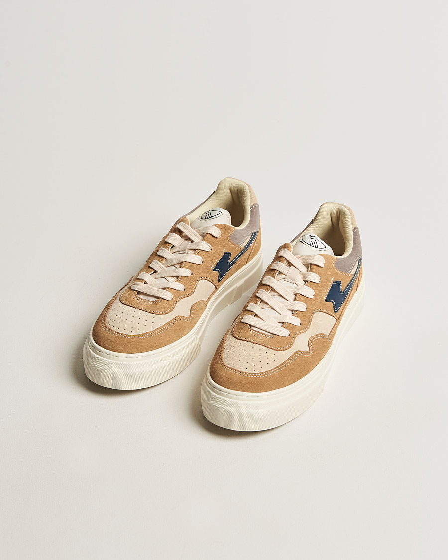 Homme | Stepney Workers Club Pearl S-Strike Suede Sneaker Earth/Navy | Stepney Workers Club | Pearl S-Strike Suede Sneaker Earth/Navy