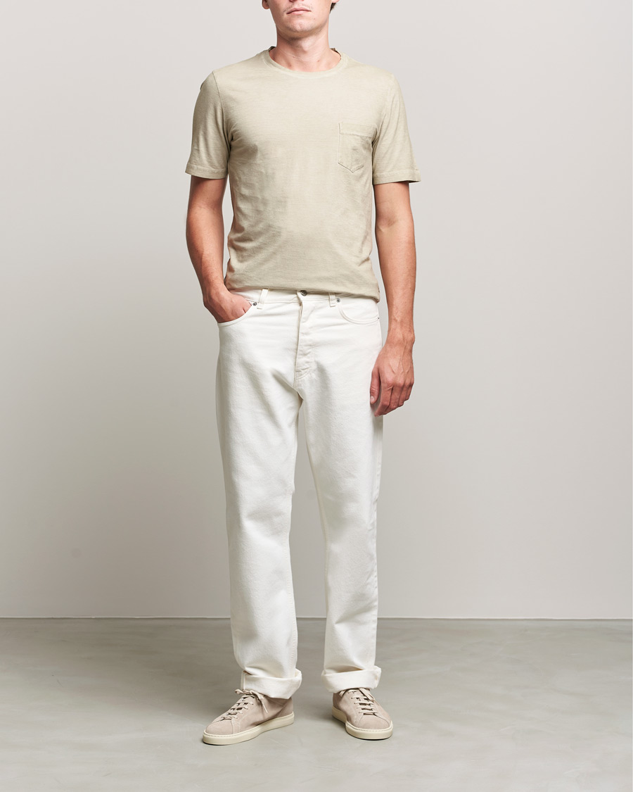 Homme | T-shirts | Massimo Alba | Panarea Watercolor T-Shirt Chalk