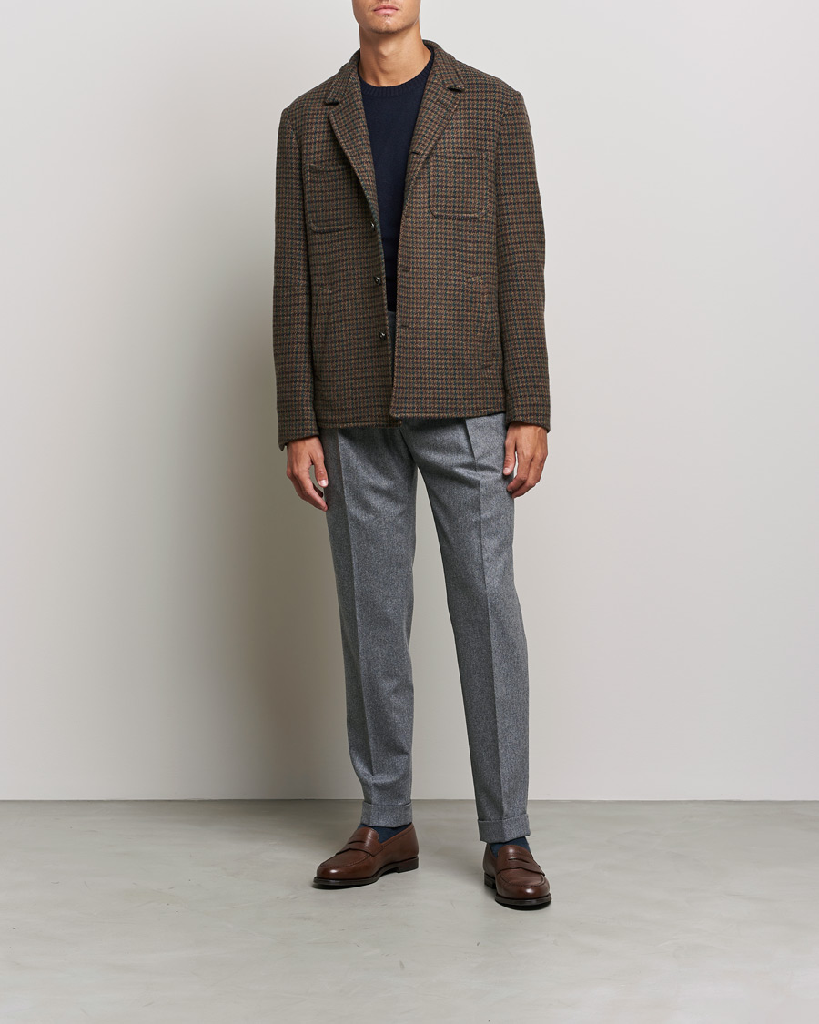 Homme | Manteaux Et Vestes | Massimo Alba | Soft Tweed Jacket Bosco Check