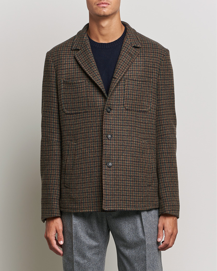 Homme | Manteaux Et Vestes | Massimo Alba | Soft Tweed Jacket Bosco Check
