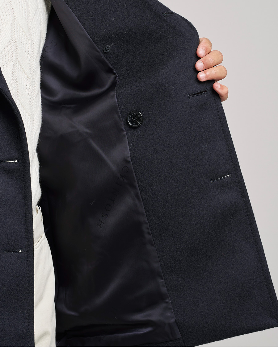 Homme | Manteaux Et Vestes | Mackintosh | Dalton Wool/Cashmere Peacoat Navy