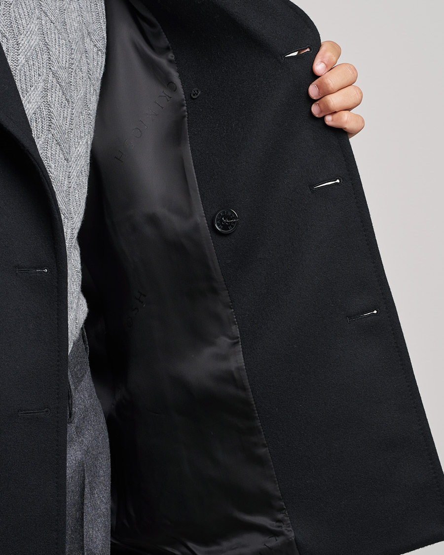 Homme | Manteaux Et Vestes | Mackintosh | Dalton Wool/Cashmere Peacoat Black