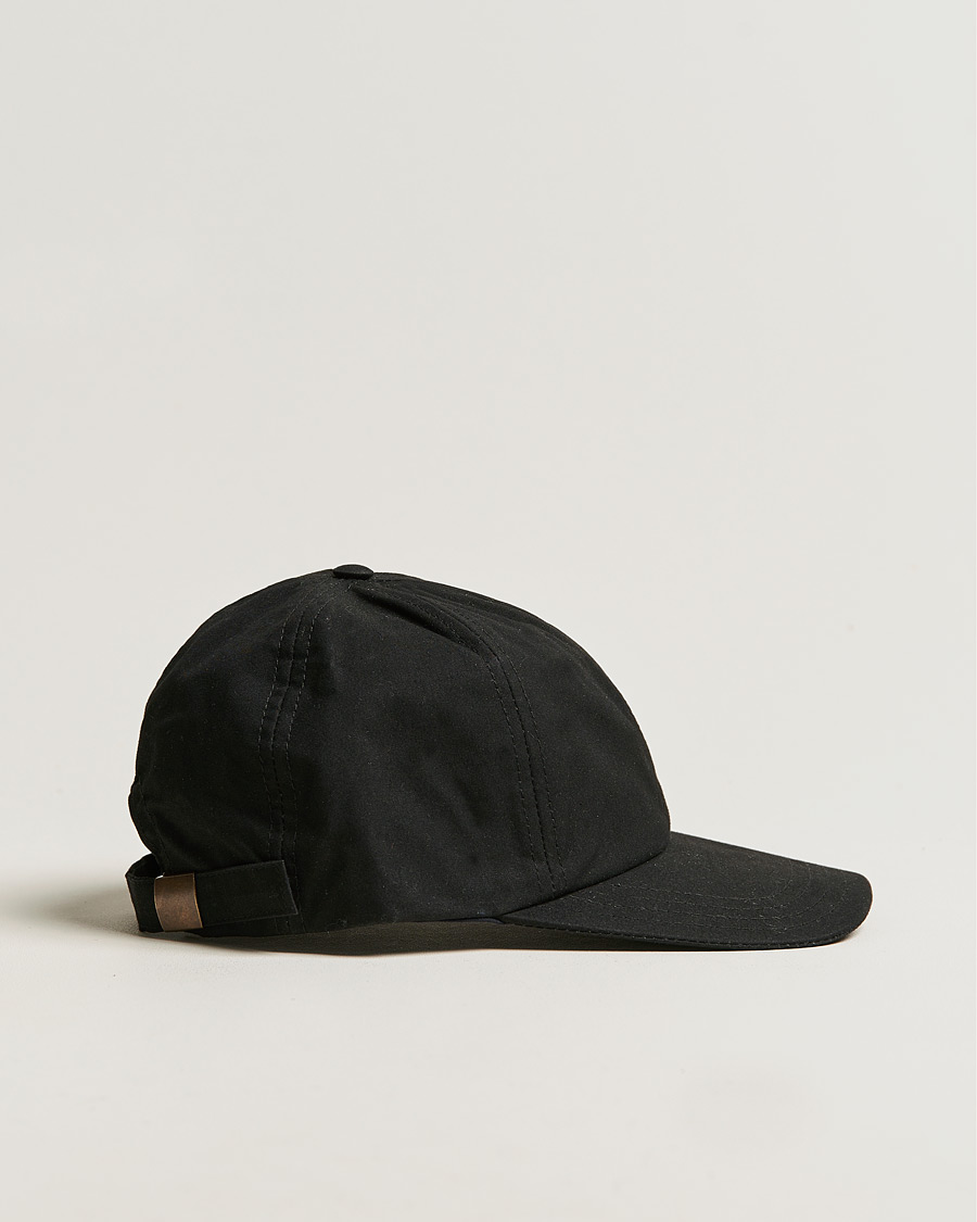 Homme | Mackintosh Tipping Baseball Cap Black | Mackintosh | Tipping Baseball Cap Black
